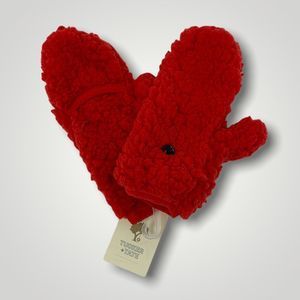 Tucker + Tate Kids' Flip Top Mitten In Red Tomato